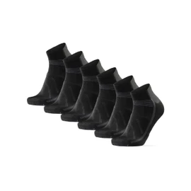 DANISH ENDURANCE Calcetines de Ciclismo Bajos para Hombres y Mujeres Negro G 3-pack
