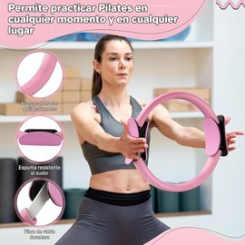 GOMITA 13 En 1 Pilates para Mujer,Que Incluye Una Pelota de Yoga,Bandas de Resistencia y Un Aro de Pilates,Ideal para Principiantes.Moldea Todo el Cue