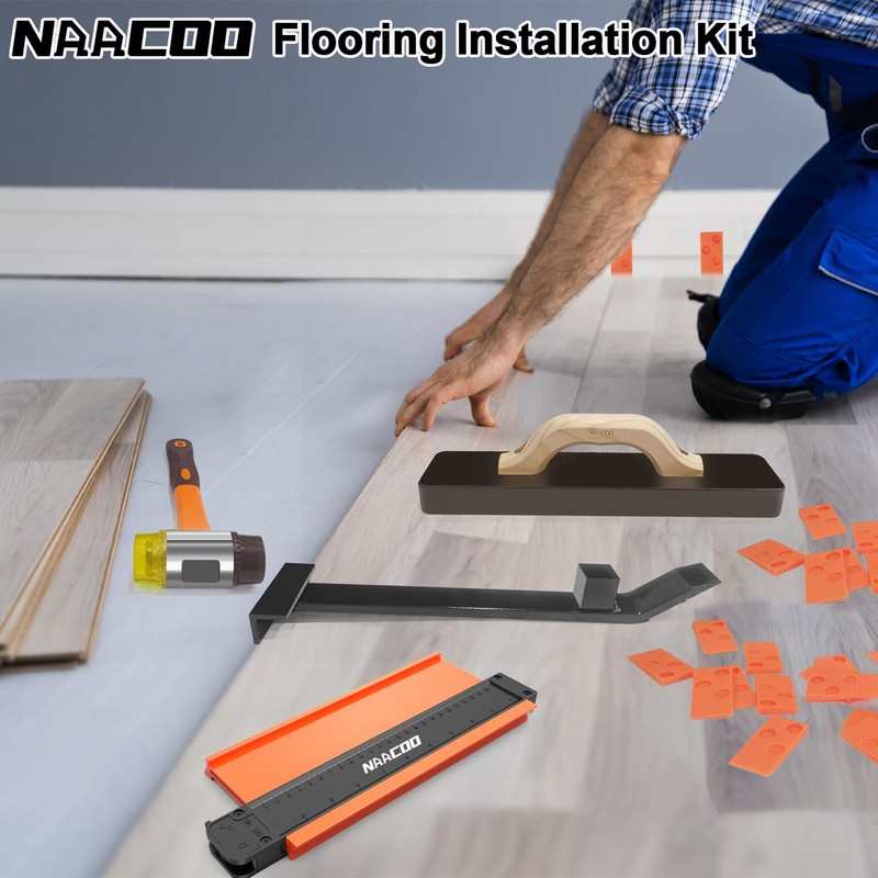 NAACOO Laminate/Vinyl Flooring Tools, Heavy Tapping Block for Vinyl Plank