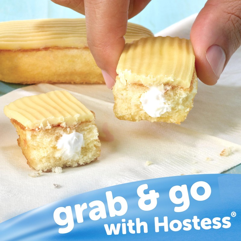 Hostess Zingers, Iced Vanilla, 10 Count (Pack of 6)