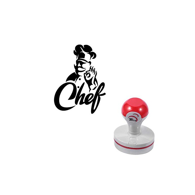 Seasonstorm Chef Logo Self-Inking Photosensitive Planner Scrapbooking Stamps for Card