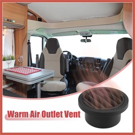 ACROPIX 2pcs Warm Air Vent Outlet 75mm Plastic Ducting Heater Air Vent Outlet for Car Auto Bus RV ATV Car Parts