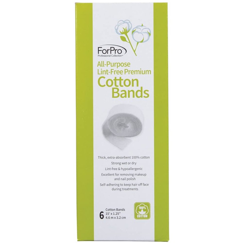 ForPro Professional Collection All-Purpose Lint-Free Premium Cotton Bands, 100% Cotton,