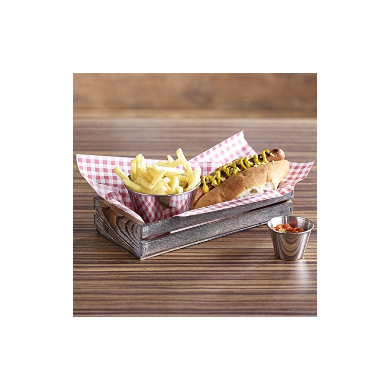 Barmans Genware Wooden Food Presentation Crate 25 x 12 x