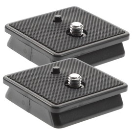 LALAFINA 2Pcs Tripod Camera Mount Quick Release Plate with Screw Stable Tripod Accessories for Attachment and Detachment Practical Design for Photography