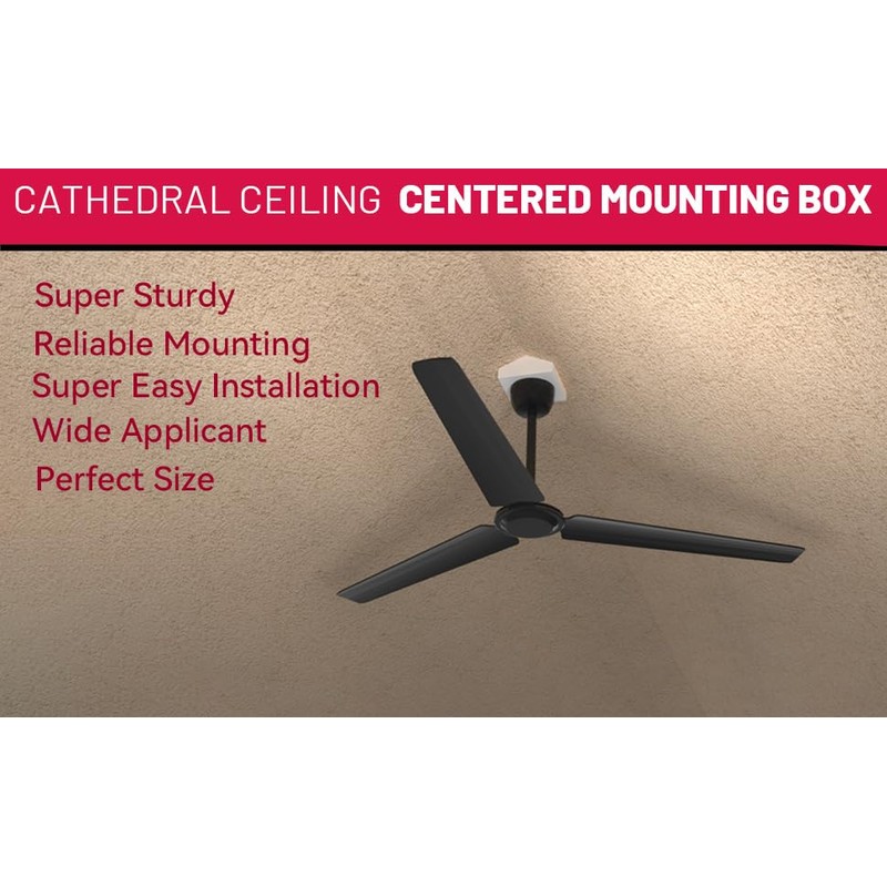 Ceiling Fan Angle Mount, FB900-1 Cathedral Ceiling Fan Box, Ceiling