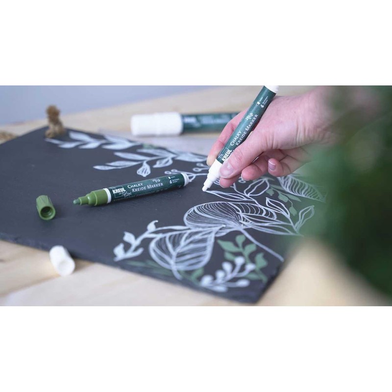 KREUL 22709 Chalky Chalk Markers Set of 4 Window Decoration