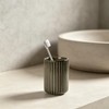 Ceramic Toothbrush Cup for Bathroom, Ceramic Toothbrush Holder, Toothpaste Organizer
