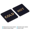PATIKIL 2 Pairs / 4 Pieces Self Stick Hot/Cold Water