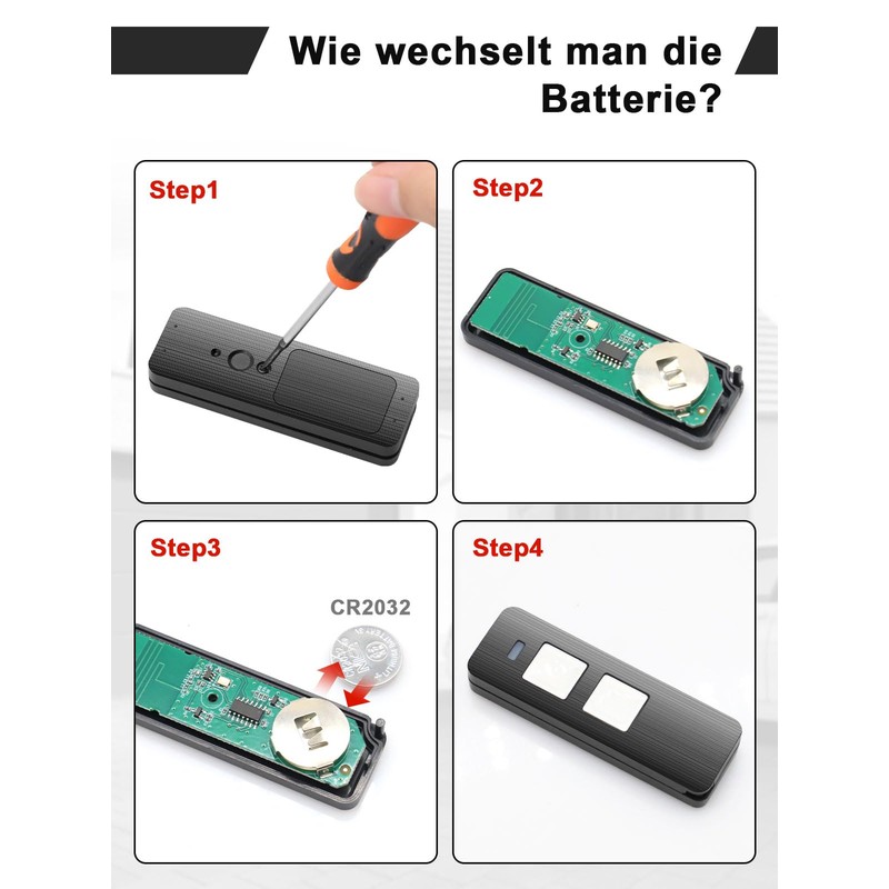 Wvoillty 868 MHz Garage Door Remote Control for Summer Handheld