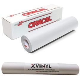 Oracal 631 Matte White Removable Craft Vinyl (12" x 10 ft roll)- Bonus Maple Leaf Decal