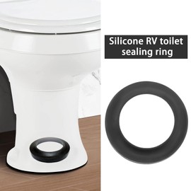 The Lord of the Tools RV Toilet Seal 33239 Closet Flange Toilets Silica gel Seal Compatible with Thetford Fits The Standard 3-inch RV Toilet Waste Hole Part Black