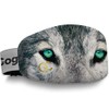 Premium Ski Goggles Cover, protects goggles from scratches, wolf design