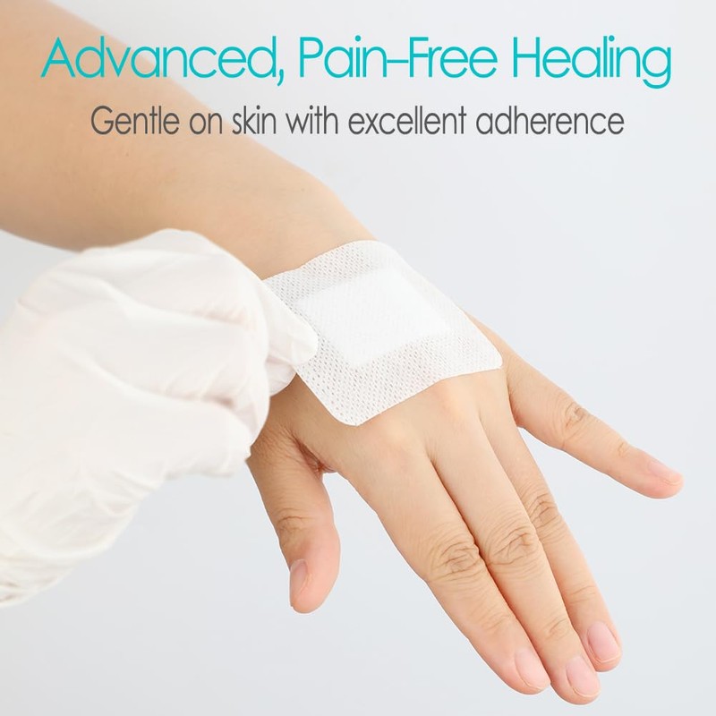 Breathable Knee Replacement Surgery Island Wound Dressing Long Incisions Bordered