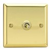 Varilight XVT1 Toggle Switches 1 Gang Victorian Brass