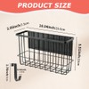 Magnetic Basket Organizer, Dryer Ball Holder Whiteboard Cabinet