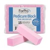 For Pro Pink Pedicure Block 100/180 Grit, 15 Count