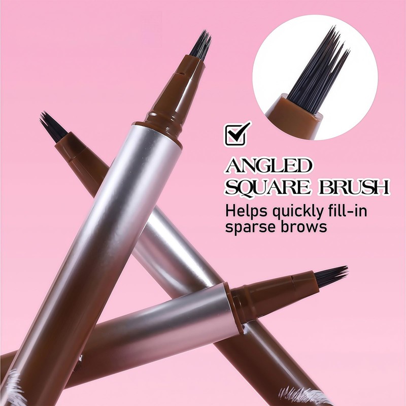 Magic Brown Eyebrow Pencil & Eyebrow Pen – Inclined Angle