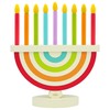 2-Pack Hanukkah Children's Wooden Chanukah Menorah with Removable Candles
