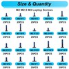 Bemaka - Juego de 500 tornillos para computadora portátil con