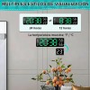 Reloj De Pared Digital Con Termómetro, Alarmas Y Calendario