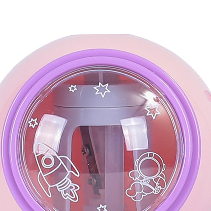 Spaceman Pencil Sharpener Cartoon Cute Safe Flexible Electric Pencil Sharpener