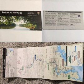Potomac Heritage National Scenic Trail Park Unigrid Brochure Map Washington DC