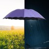 Japard Folding Umbrella Compact for Rain and Sun - Flower