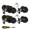 Lanwandeng (2 Sets) All Keyed Same Entry Knobs&Single Cylinder Deadbolt