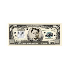 American Art Classics Pretty Boy Floyd $100,000.00 Bill in Collector Grade Currency Holder