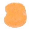 Foot Scrubber Massager with Suction Cups Orange Soft Foldable Shower