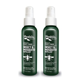 Pack of 2 (4 ounces) Medella Naturals Insect & Mosquito Repellent Sprays | DEET-Free, All-Natural Formula, Baby, Kid, and Pet Safe
