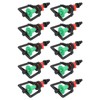 EVTSCAN 10セット 360度回転 Gタイプ マイクロノズル シングルバーブ10個付き プラスチック 植物 散水 スプリンクラー