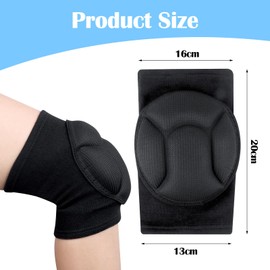 Knee Pads, Dancing Knee Pads, Sponge Non-Slip Knee Pads, Knee Pads Sponge, Non-Slip, Knee Pads, Sports Protectors, Knee Pads Work for Gardening, Cleaning, Volleyball (1 Pair)