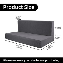 Rv Dinette Cushion Covers,Jacquard Stretchable Camper Cushion Cover,RV Cushion Slipcover,Rv Couch Cover Replacement for RV Camper Car Bench,2 Backrest Covers and 2 Bench Covers (Checkered,Grey)