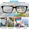 OCCI CHIARI Photochromic Bifocal Reading Glasses Mens,Transition Square UV Protection