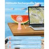 CoolKick Mini Portable Handheld Fan Powerful Hand Fan Rechargeable, 3
