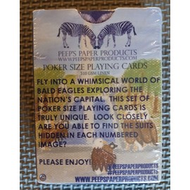 Peep's Paper Products Washington D.C. Bald Eagle Playing Cards