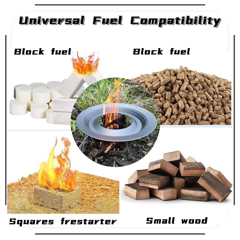 2 Pcs Foldable Stove,Portable Camping Stove for Outdoor Cooking, Lightweight