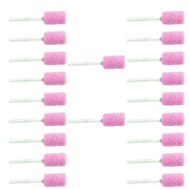 20 Pieces Whetstone Bits Polishing Abrasive Rotary Tools Accessories with 3mm Mandrel for Grinding, Cleaning and Carving - 5mm Cylinder Head