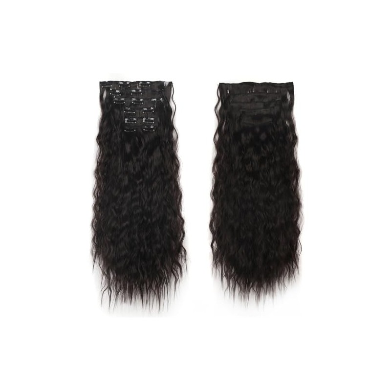 Jet Black Body Clip-In Hair Extensions Voluminous & Glamorous