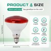 Lucky Farm Heat Lamp Infrared Bulbs 2pcs 250W for Chicken