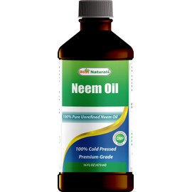 Best Naturals 100% Pure Neem Oil, 100% Cold Pressed and Unrefined - 16 OZ (1 Bottle)
