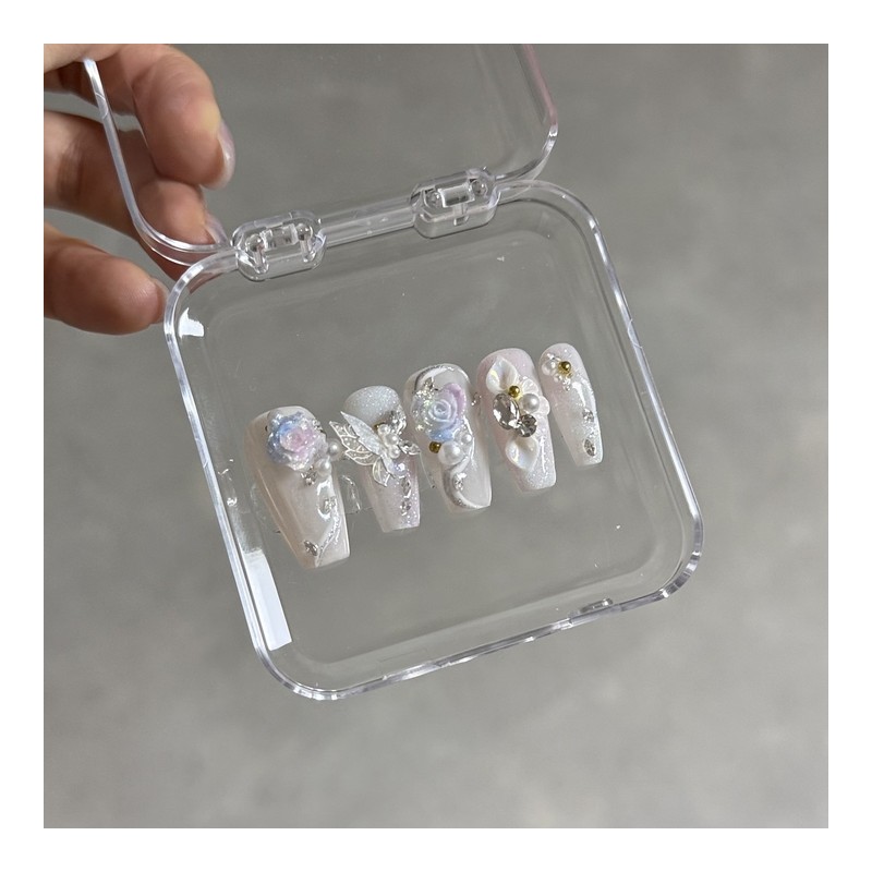Wedding Nail Innocent Nail Aurora Glow - S-Oval / 웨딩네일