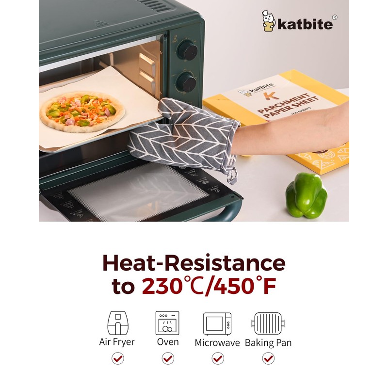 Katbite 200PCS 12x16 In Heavy Duty Flat Parchment Paper, Parchment