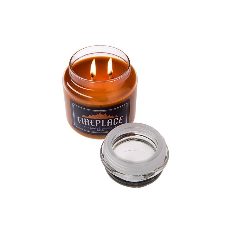 Fireplace Scented Jar Candle (15 oz)