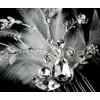 Amabel Gorgeous Rhinestone Dazzle Feather Wedding Bridal Hair Comb -