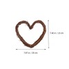 Garneck 3pcs Love Heart Rattan DIY Craft Projects Twig Grapevine