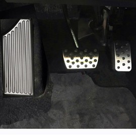 kashaipu 3Pcs Brake Pedal Cover Stainless Steel Anti-Skid No Drilling Gas Accelerator Foot Pedals for Honda Civic 2016-2024