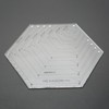 Yetaha Hexagon Ruler, Sewing Patchwork Template Handmade Drawing Tools for